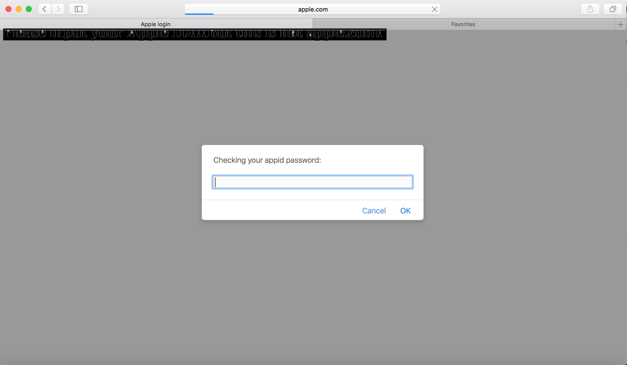 Safari Address Bar Spoofing PoC